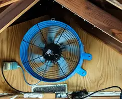 attic fan services with installed attic ventilation fan system in Dayton, OH